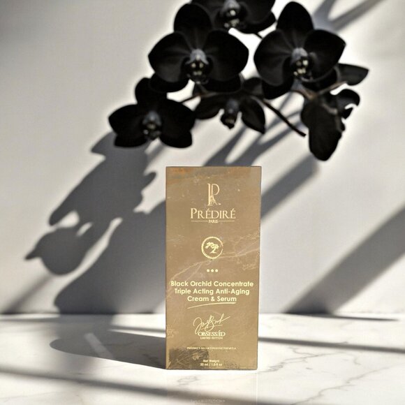 🌸 Predire Paris Black Orchid Triple Acting Anti-Aging Cream + Serum 🌸 - Picture 1 of 2